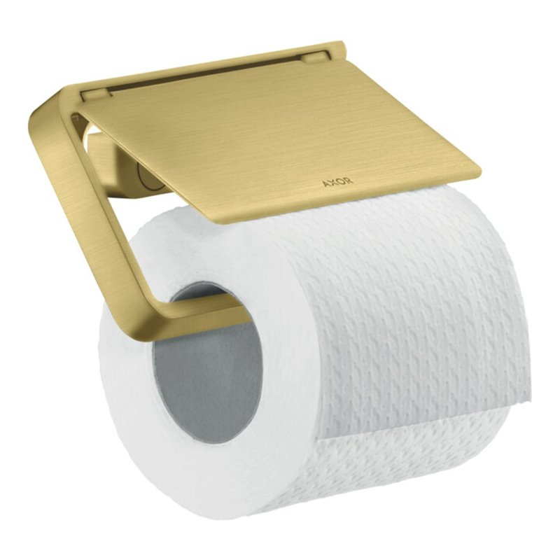 hansgrohe Papierhalter Axor universal mit Deckel, Metall, brushed brass