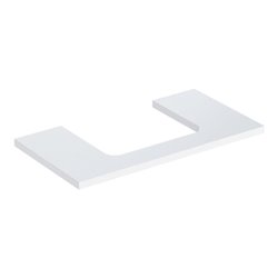 Geberit Waschtisch-Platte One 90x3x47cm, w/lack. hochgl., Ausschn mit.