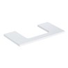Geberit Waschtisch-Platte One 90x3x47cm, w/lack. hochgl., Ausschn mit.
