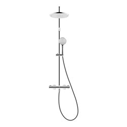 Duravit Duschsystem 1000 Ausl. 354mm, mit Brausethermostat, chrom