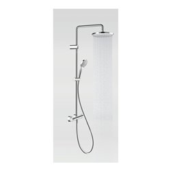 Duravit Duschsystem 1000 Ausl. 354mm, mit Brausethermostat, chrom