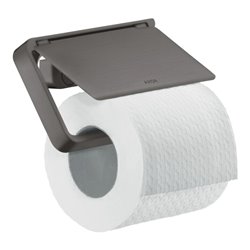 hansgrohe Papierhalter Axor universal mit Deckel, Metall, brushed black chrome