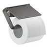 hansgrohe Papierhalter Axor universal mit Deckel, Metall, brushed black chrome