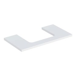 Geberit Waschtisch-Platte One 90x3x47cm, w/lack. ma, Ausschnitt mittig