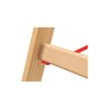 Hymer Holz-Sprossenstehleiter, beidseitig begehbar
