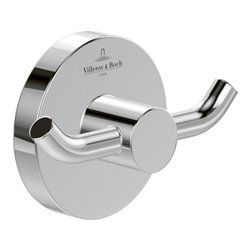 V&B Doppel-Handtuchhaken Elements Tender 76x54x32mm, rund, chrom