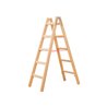 Hymer Holz-Sprossenstehleiter, beidseitig begehbar