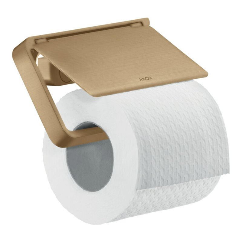 hansgrohe Papierhalter Axor universal mit Deckel, Metall, brushed bronze