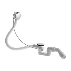 Duravit Ab-/Überlaufgarnitur d 5,2cm, D-Griff rd m Griffmulden, chrom