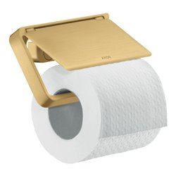 hansgrohe Papierhalter Axor universal mit Deckel, Metall, brushed gold optic