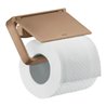 hansgrohe Papierhalter Axor universal mit Deckel, Metall, brushed red gold