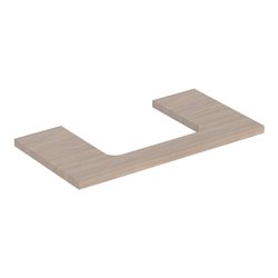 Geberit Waschtisch-Platte One 90x3x47cm, Eiche/Mela Holz, Ausschn mit.