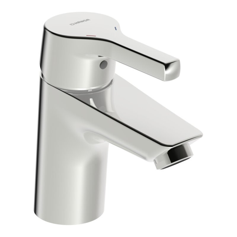 Hansa Waschtisch-Einhebelmischer HANSAPALENO o. Abl-Garnitur, Ausladung 103mm, chrom