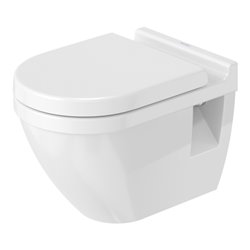 Duravit Wand-WC, Tiefspüler Starck 3 36,5x54,5cm, 6 l, Bef.-Abstand 23cm, we