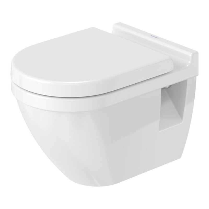 Duravit Wand-WC, Tiefspüler Starck 3 36,5x54,5cm, 6 l, Bef.-Abstand 23cm, we