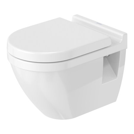 Duravit Wand-WC, Tiefspüler Starck 3 36,5x54,5cm, 6 l, Bef.-Abstand 23cm, we