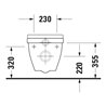 Duravit Wand-WC, Tiefspüler Starck 3 36,5x54,5cm, 6 l, Bef.-Abstand 23cm, we