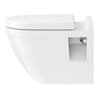 Duravit Wand-WC, Tiefspüler Starck 3 36,5x54,5cm, 6 l, Bef.-Abstand 23cm, we
