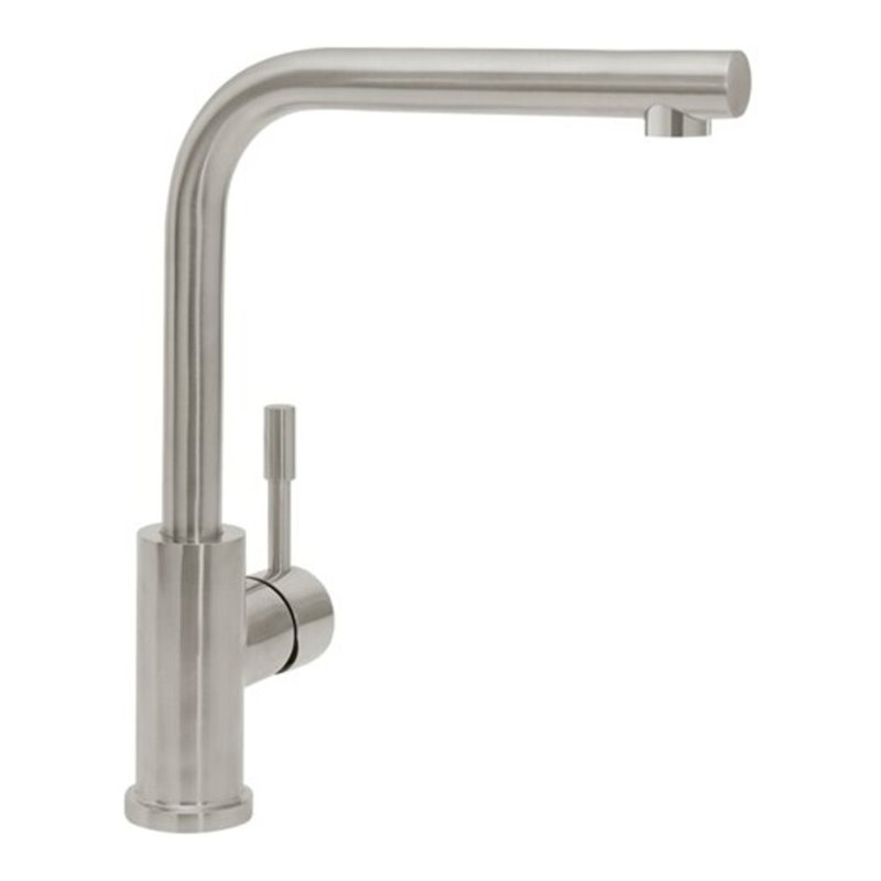 V&B Spültisch-Einhebelmischer Modern Steel ND, 11,9 l/m., flex. Schlauch, massiv