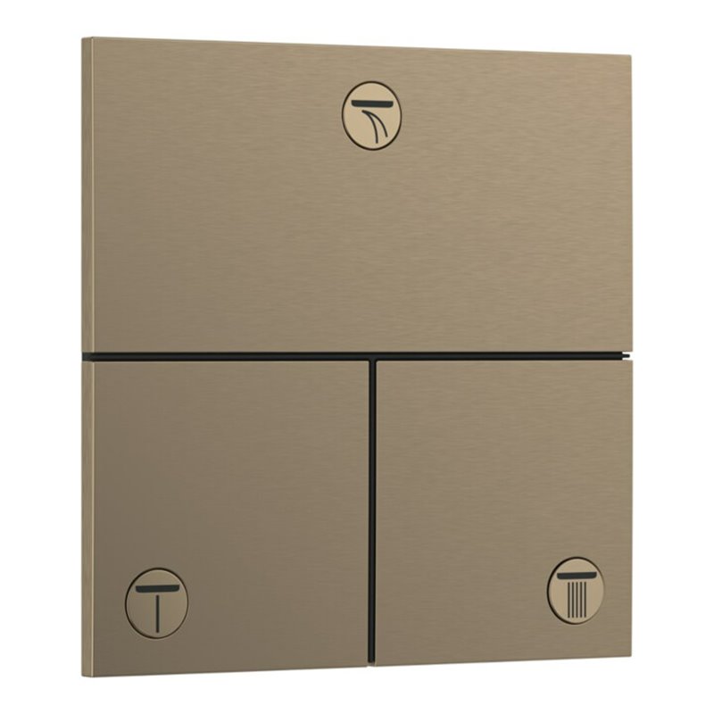 hansgrohe Ventil ShowerSelect Comfort E UP, für 3 Verbraucher, brushed bronze
