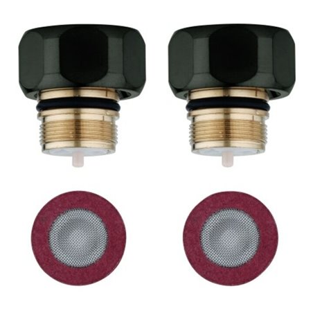 Grohe Rückflussverhinderer 47189 2 Stück hard graphite gebürstet