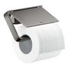 hansgrohe Papierhalter Axor universal m Deckel, Metall, polished black chrome