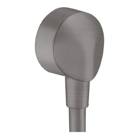 hansgrohe Schlauchanschluss Fixfit E o. Rückflussverh., brushed black chrome