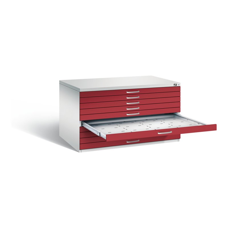 C+P Flachablageschrank Serie 7100_7200, H760xB1350xT960mm