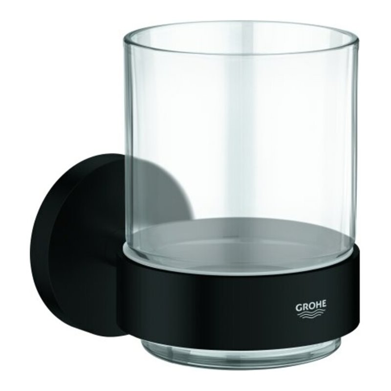 Grohe Glashalter Essentials verdeckte Befestigung, matt black