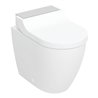 Geberit WC-Komp. AquaClean Tuma Comfort mit Stand-WC, tief, Edelstahl gebürstet