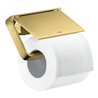 hansgrohe Papierhalter Axor universal mit Deckel, Metall, polished gold optic