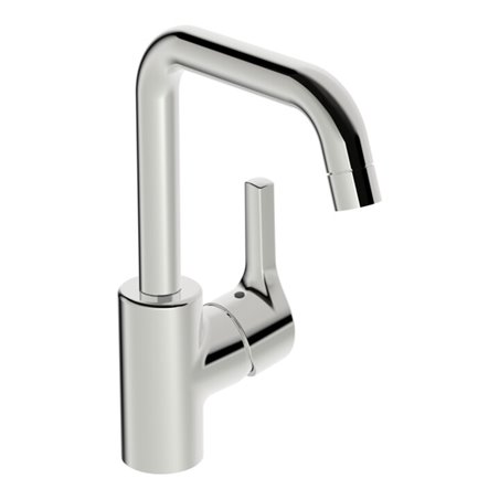 Hansa Waschtisch-Einhebelmischer HANSAPALENO He stl, o Abl-Garnitur, Ausl. 152mm, chr