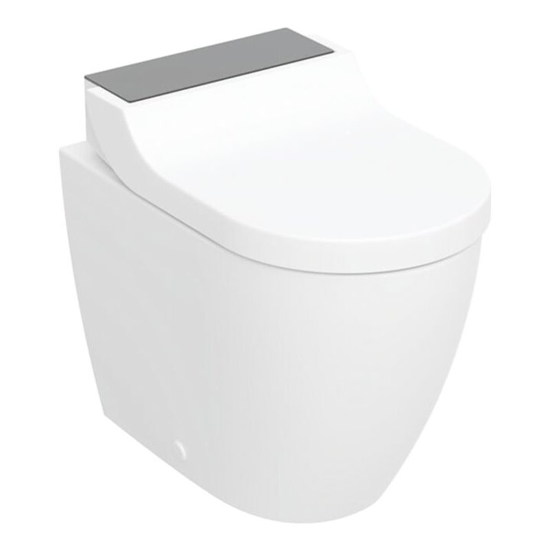 Geberit WC-Komp. AquaClean Tuma Comfort mit Stand-WC, tief, schwarz