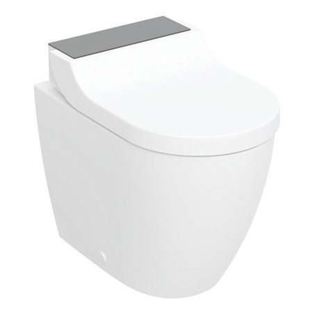 Geberit WC-Komp. AquaClean Tuma Comfort mit Stand-WC, tief, schwarz