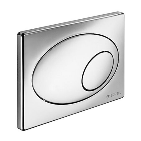 Schell WC-Betätigungsplatte 2-Mengenspülung, ovale Betätigung, weiß