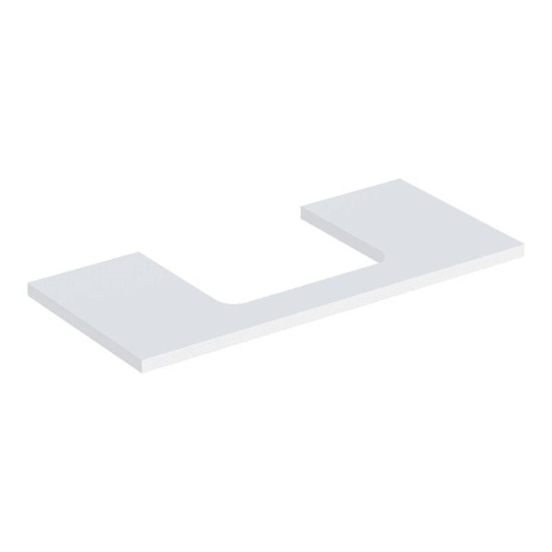 Geberit Waschtisch-Platte One 105x3x47cm, w/lack. ma, Ausschn mittig