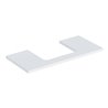 Geberit Waschtisch-Platte One 105x3x47cm, w/lack. ma, Ausschn mittig