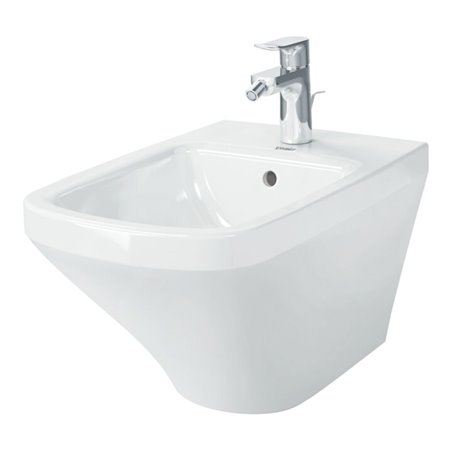 Duravit Wand-Bidet DuraStyle 37x54cm, m HL, ÜL, Hahnlochbank, weiß