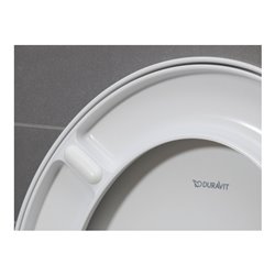 Duravit Stand-WC, Tiefspüler Set No. 1 mit WC-Sitz, Rimless, weiß