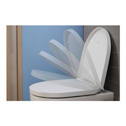 Duravit Stand-WC, Tiefspüler Set No. 1 mit WC-Sitz, Rimless, weiß