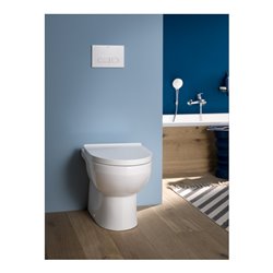 Duravit Stand-WC, Tiefspüler Set No. 1 mit WC-Sitz, Rimless, weiß