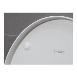 Duravit Stand-WC, Tiefspüler Set No. 1 mit WC-Sitz, Rimless, weiß