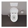 Duravit Stand-WC, Tiefspüler Set No. 1 mit WC-Sitz, Rimless, weiß
