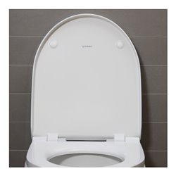 Duravit Stand-WC, Tiefspüler Set No. 1 mit WC-Sitz, Rimless, weiß