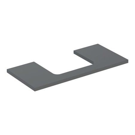 Geberit Waschtisch-Platte One 105x3x47cm, lava/lackiert m, AS mit.