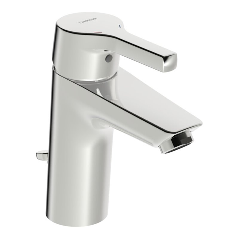 Hansa Waschtisch-Einhebelmischer HANSAPALENO XL m Ablaufgarnitur, Ausladung 110mm, chrom