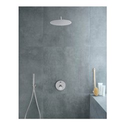 Duravit Stabbrause MinusFlow 187mm, Anschl.-G. G 1/2, rd, ES geb.