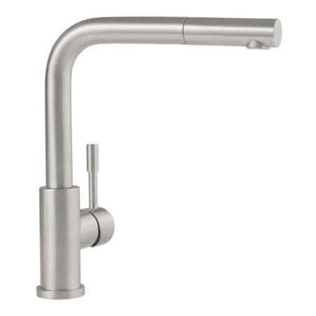 V&B Spültisch-Einhebelmischer Steel Shower 11,7 l/min, ausziehbar, Edelstahl massiv