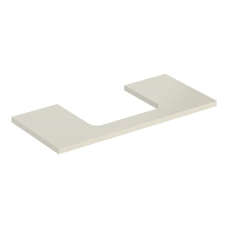 Geberit Waschtisch-Platte One 105x3x47cm, sand-grau/l hg, Ausschn mit.