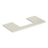 Geberit Waschtisch-Platte One 105x3x47cm, sand-grau/l hg, Ausschn mit.